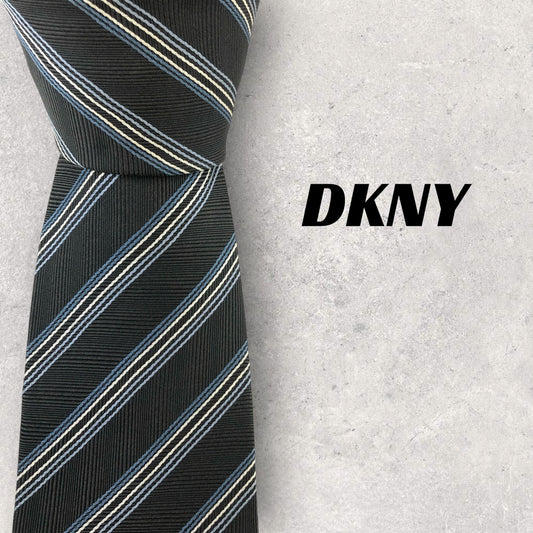 [6645] Beautiful item! Donna Karan New York necktie in black 