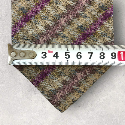 [6692] Beautiful item! Missoni tie in gold and purple 
