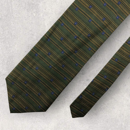 【6782】未使用保管品　カルバンクライン　ネクタイ　グリーン系