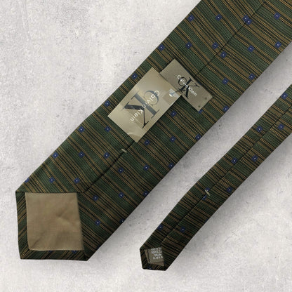 【6782】未使用保管品　カルバンクライン　ネクタイ　グリーン系