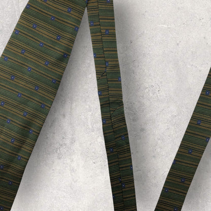 【6782】未使用保管品　カルバンクライン　ネクタイ　グリーン系
