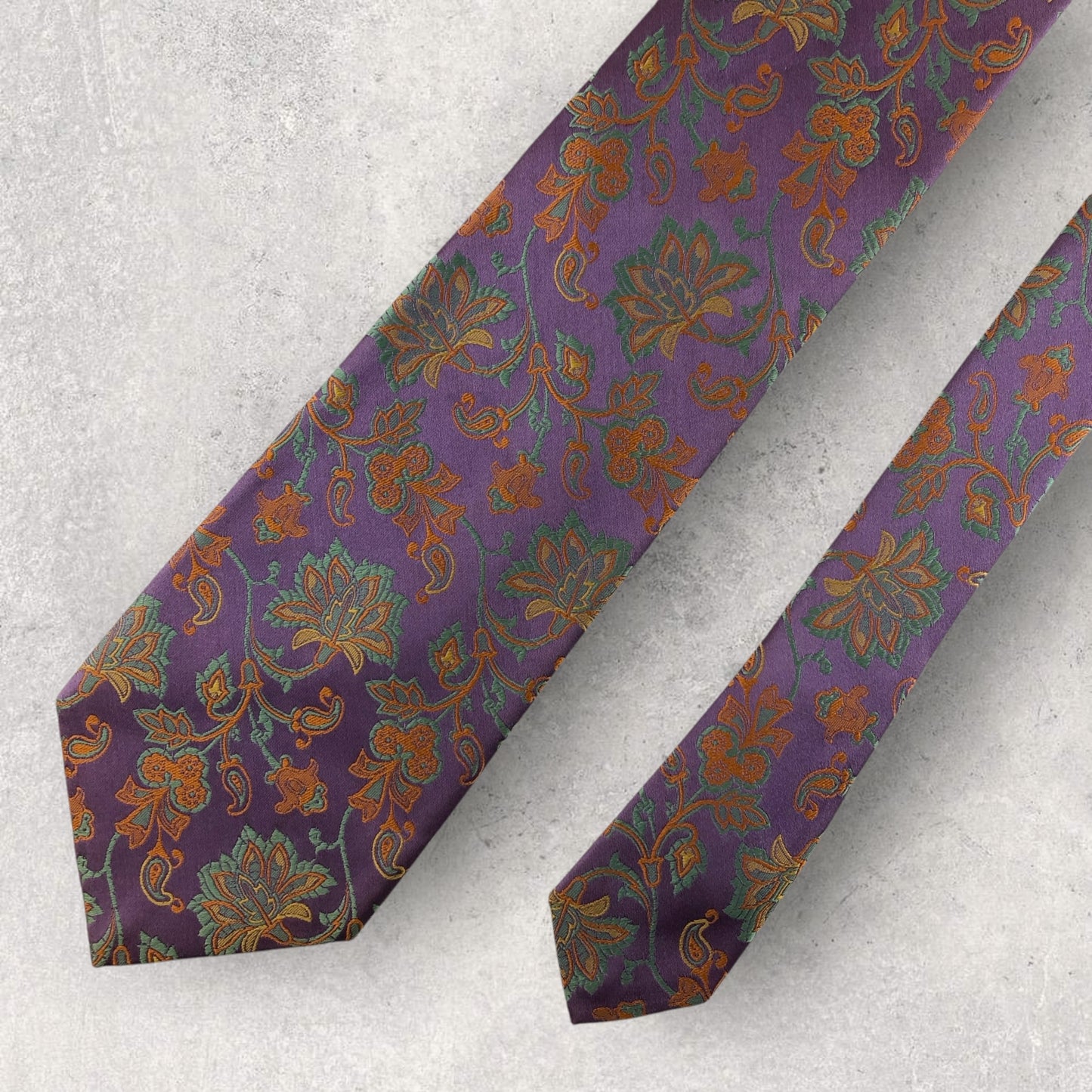 【6804】良品！ジムトンプソン　ネクタイ　パープル系