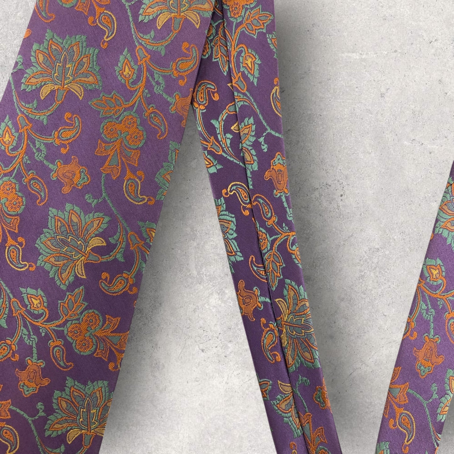 【6804】良品！ジムトンプソン　ネクタイ　パープル系