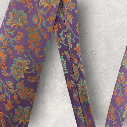 【6804】良品！ジムトンプソン　ネクタイ　パープル系