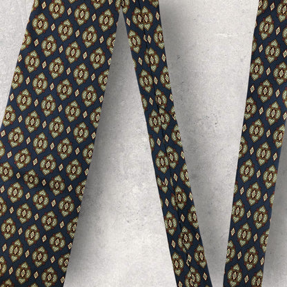 【6837】良品！シャルルジョルダン　ネクタイ　ネイビー系