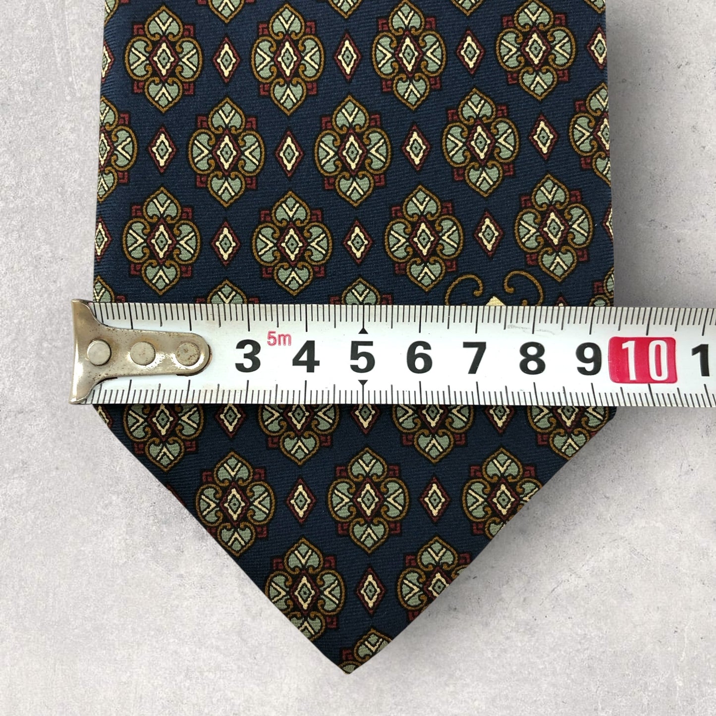 【6837】良品！シャルルジョルダン　ネクタイ　ネイビー系