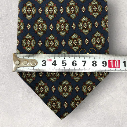 【6837】良品！シャルルジョルダン　ネクタイ　ネイビー系