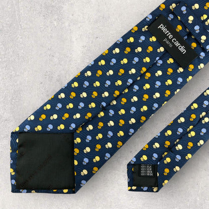 【6855】美品！ピエールカルダン　ネクタイ　ブルー系
