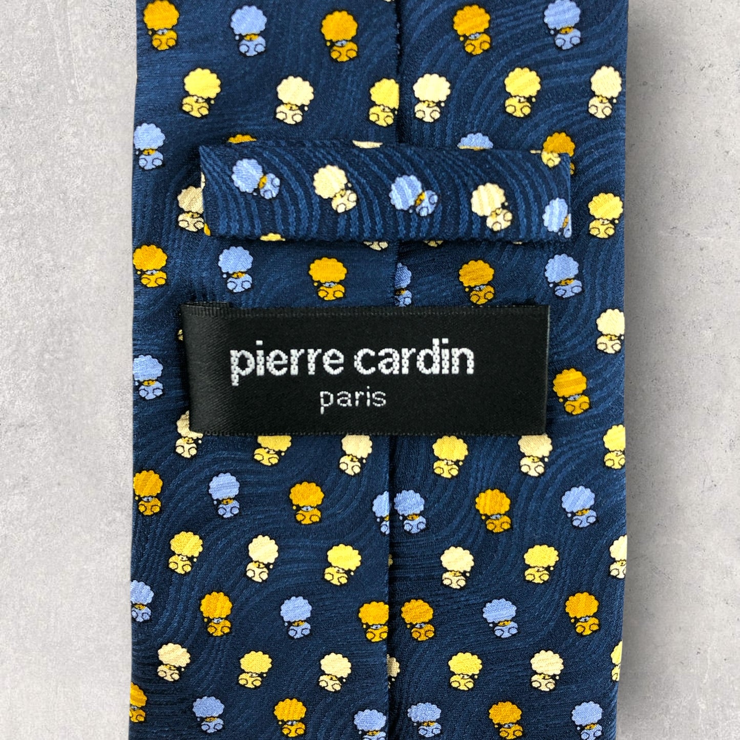 【6855】美品！ピエールカルダン　ネクタイ　ブルー系