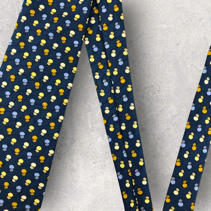 【6855】美品！ピエールカルダン　ネクタイ　ブルー系