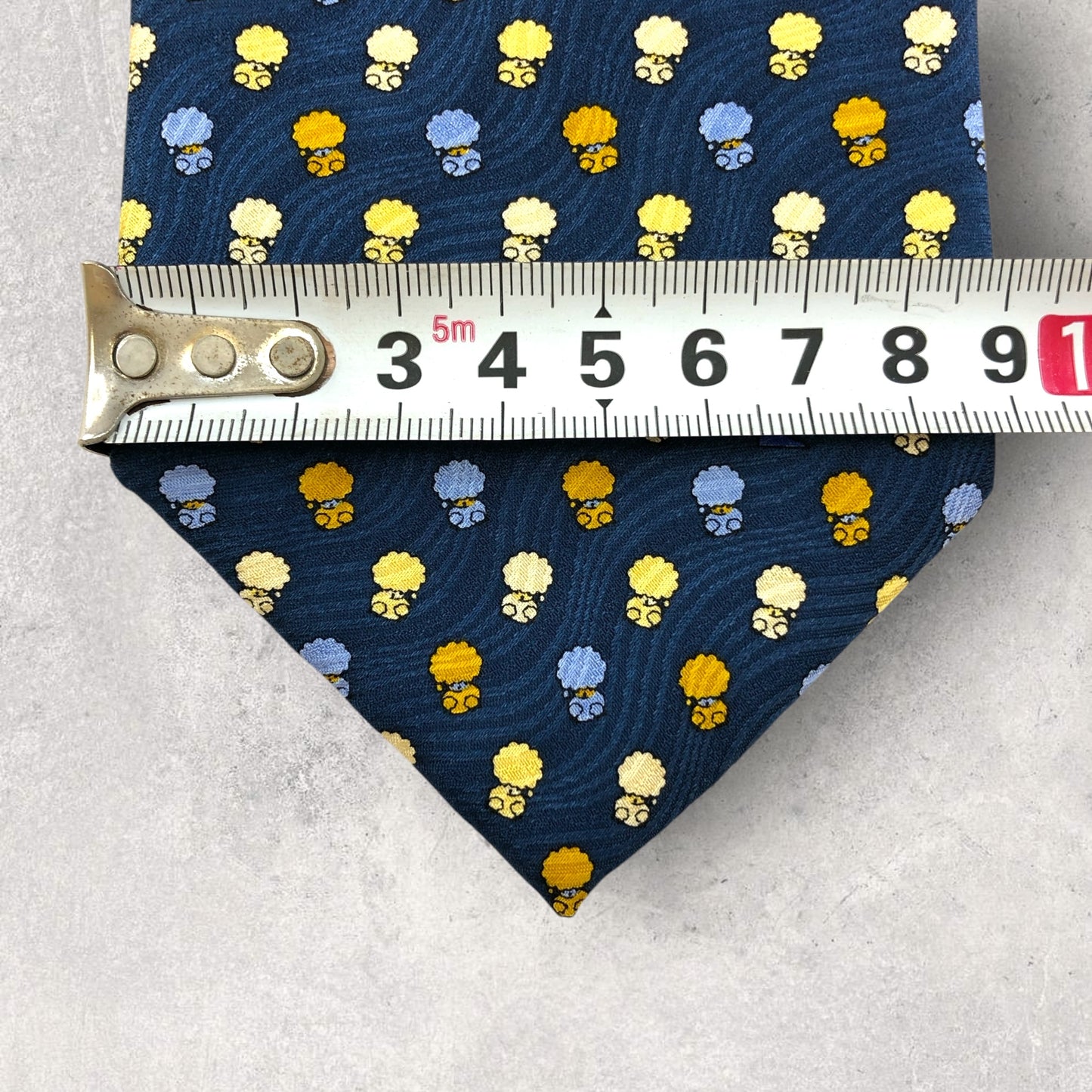 【6855】美品！ピエールカルダン　ネクタイ　ブルー系