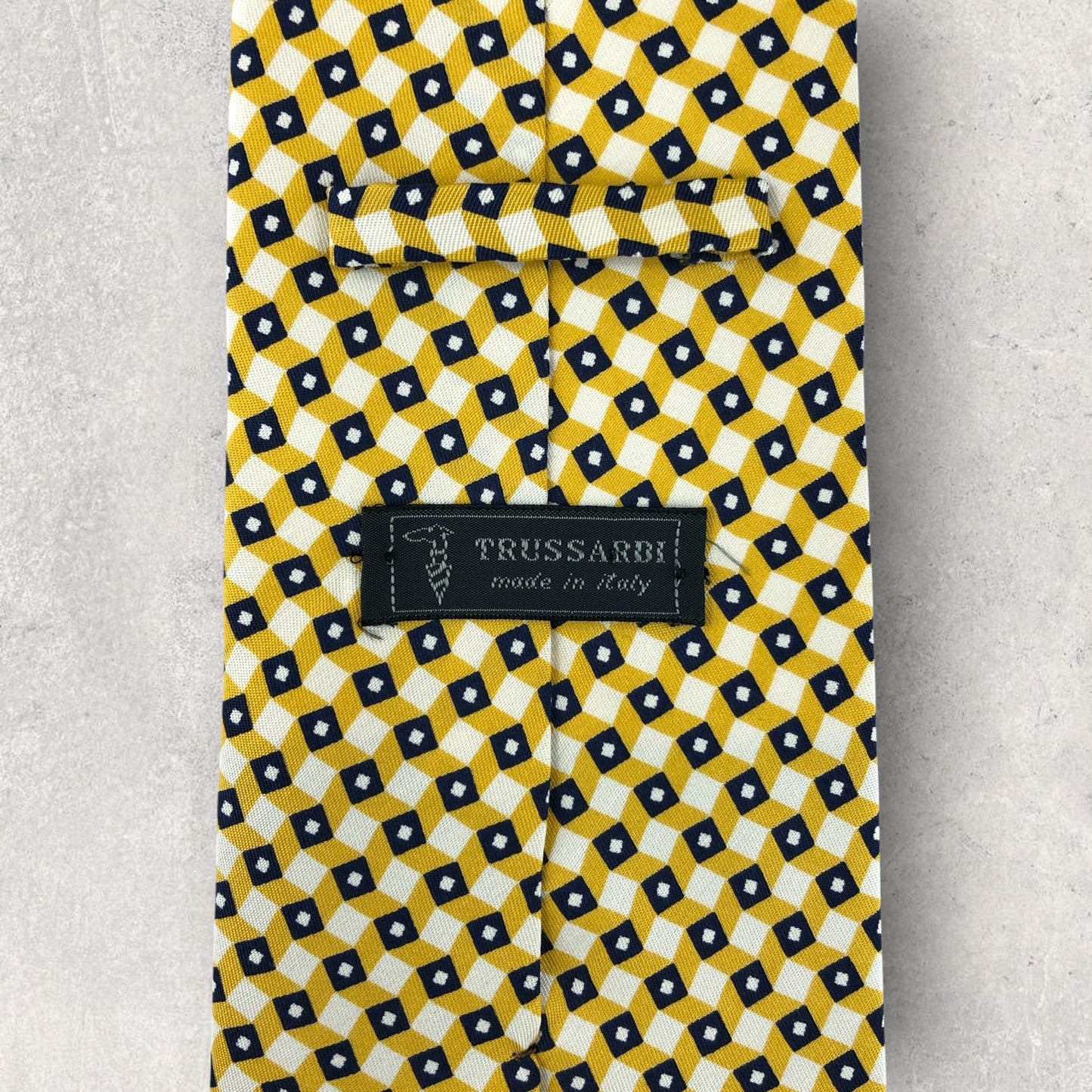 【6865】美品！トラサルディ　ネクタイ　イエロー系