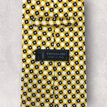【6865】美品！トラサルディ　ネクタイ　イエロー系