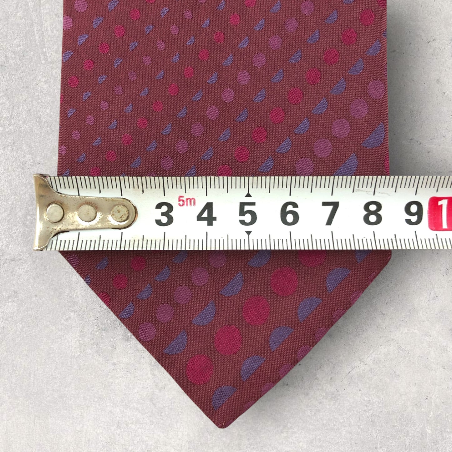 【6882】美品！ニコル　ネクタイ　レッド系　ボルドー系