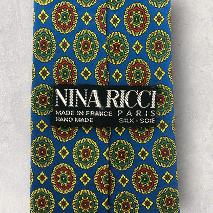 【6938】良品！ニナリッチ　ネクタイ　ブルー系