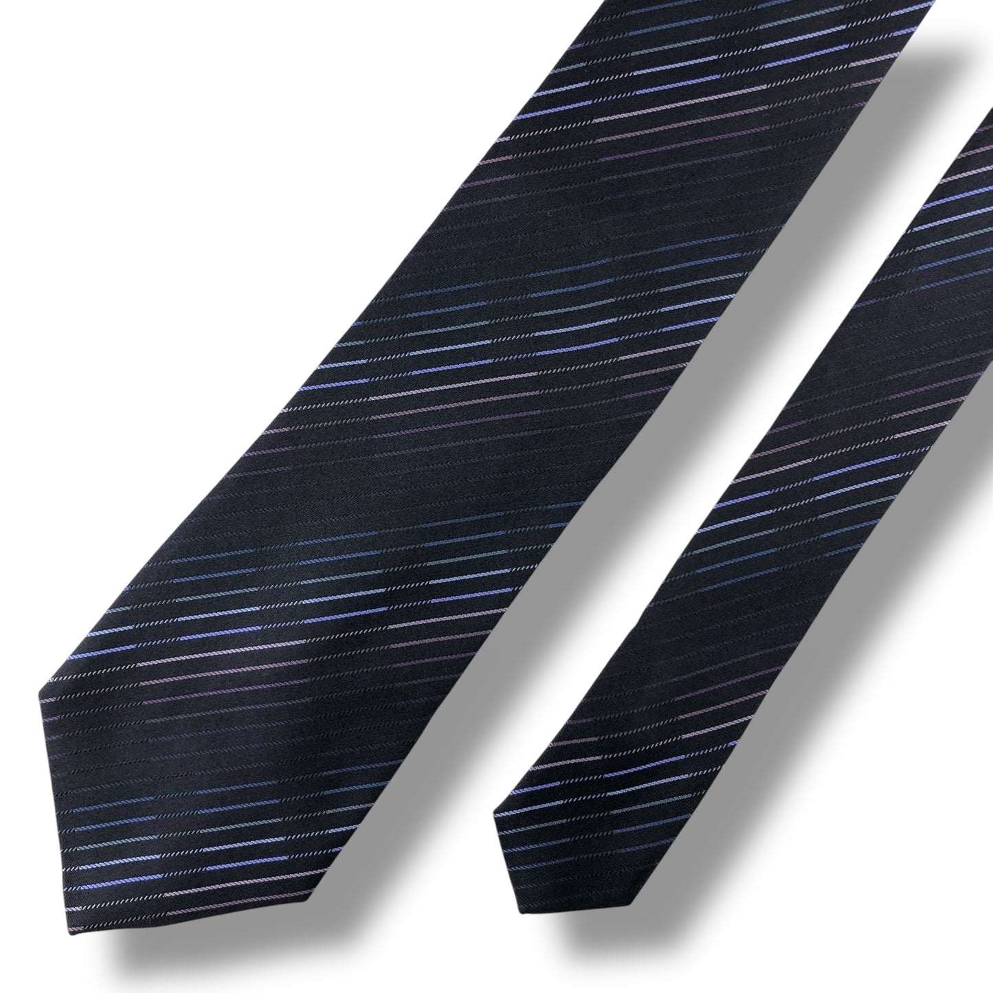 【6992】美品！カルバンクライン　ネクタイ　ネイビー系