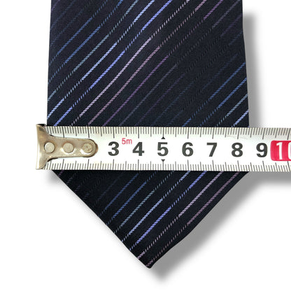 【6992】美品！カルバンクライン　ネクタイ　ネイビー系