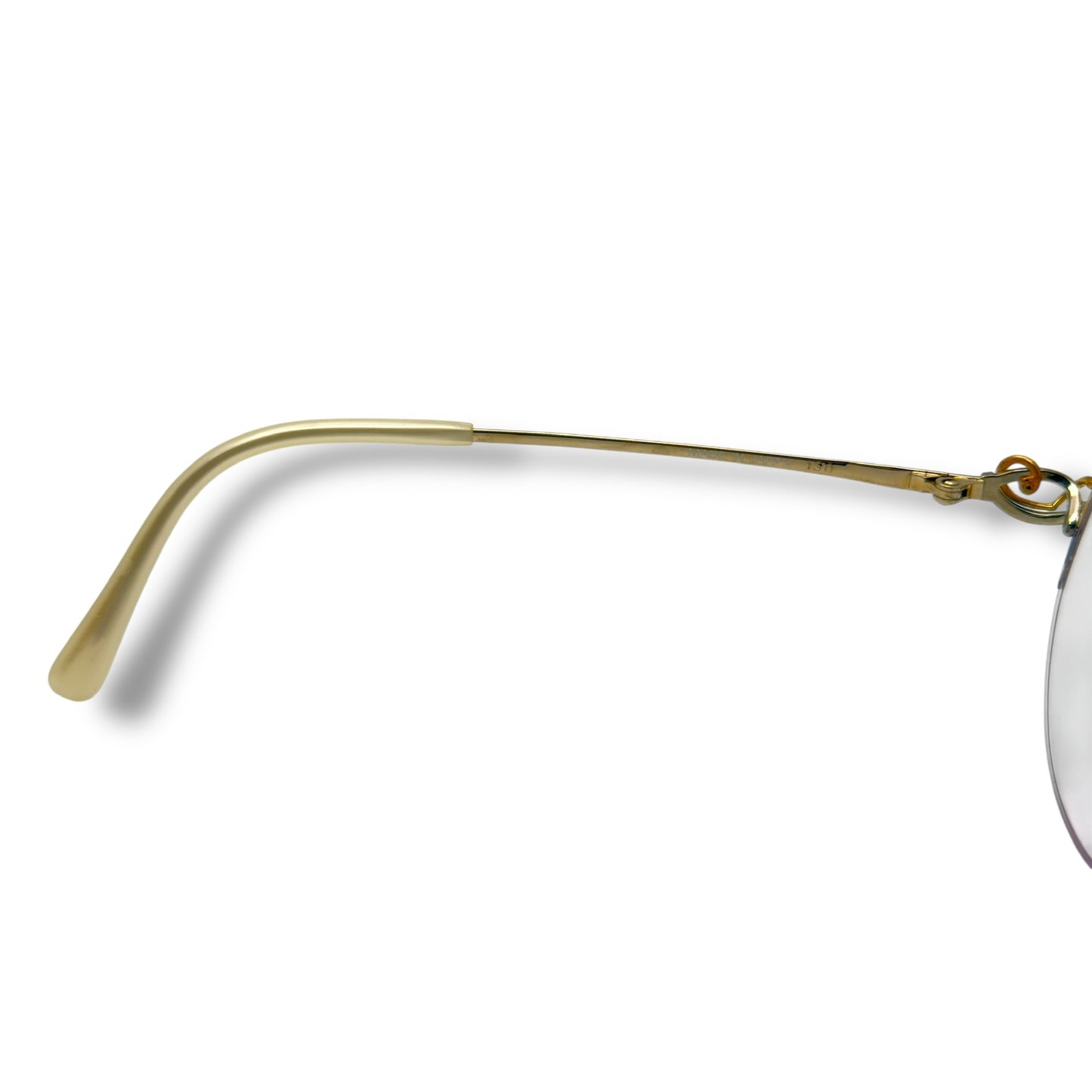 【161】美品！HOYA ホーヤ　保谷　メガネ　ゴールド系