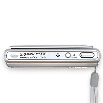 【158】SONY Cybershot DSC-T1　デジタルカメラ　シルバー系