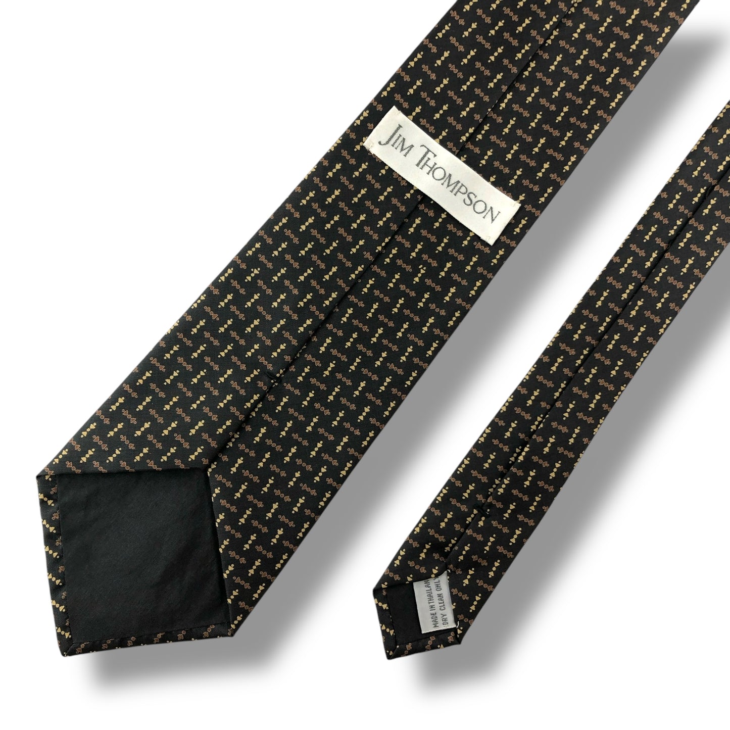 【7002】良品！ジムトンプソン　ネクタイ　ブラウン系