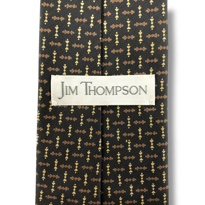 【7002】良品！ジムトンプソン　ネクタイ　ブラウン系