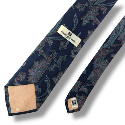 【7003】良品！ピエールバルマン　ネクタイ　ブルー系