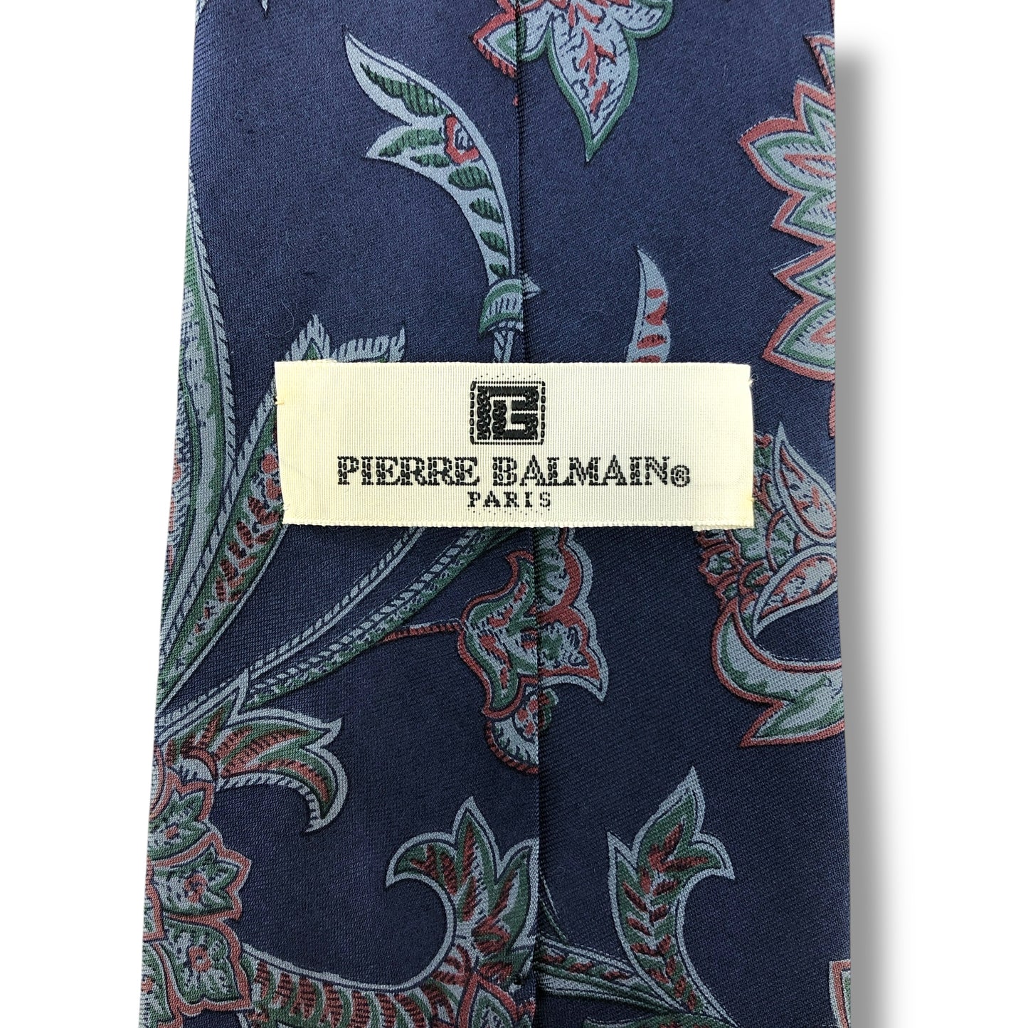 【7003】良品！ピエールバルマン　ネクタイ　ブルー系