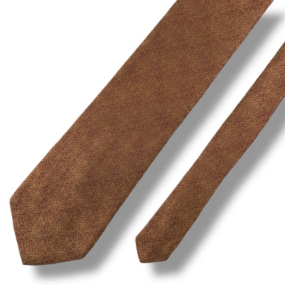 【7017】美品！ダナキャラン　ネクタイ　ブラウン系