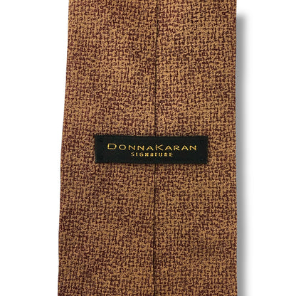 【7017】美品！ダナキャラン　ネクタイ　ブラウン系