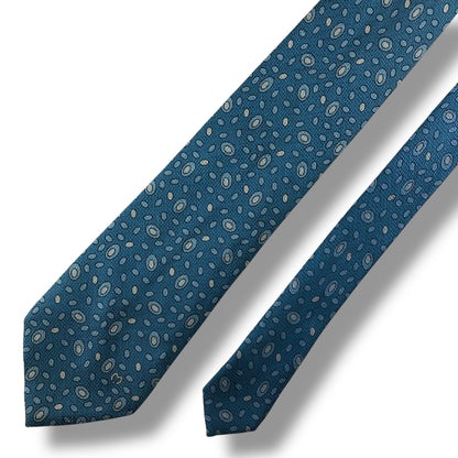 【7018】良品！ミラショーン　ネクタイ　水色系