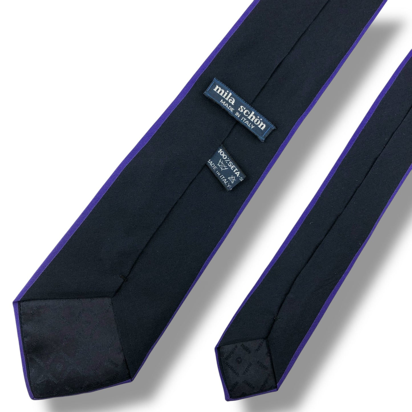 【7030】良品！ミラショーン　ネクタイ　パープル系