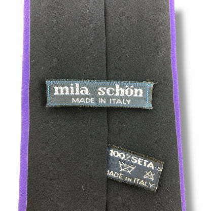 【7030】良品！ミラショーン　ネクタイ　パープル系