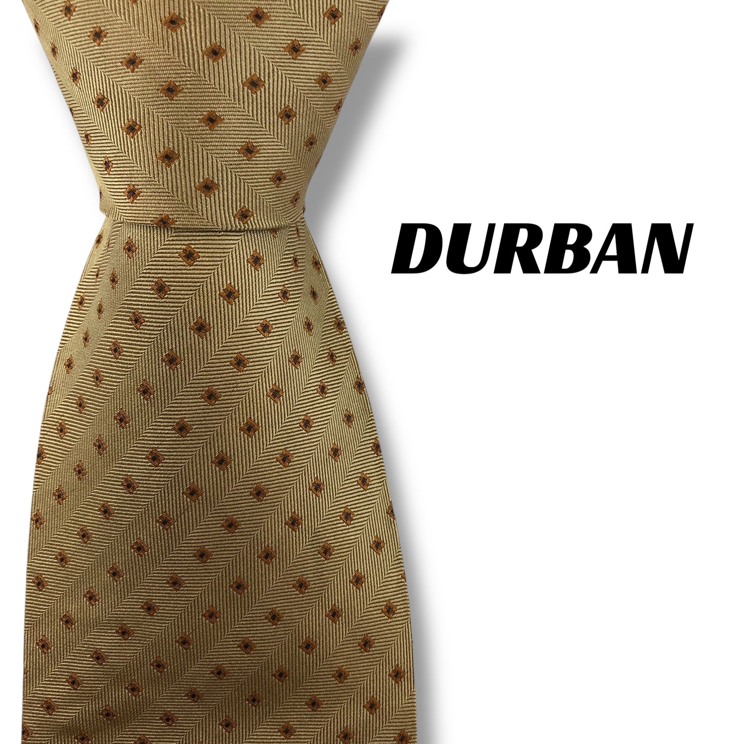 【7038】良品！ダーバン　ネクタイ　ゴールド系