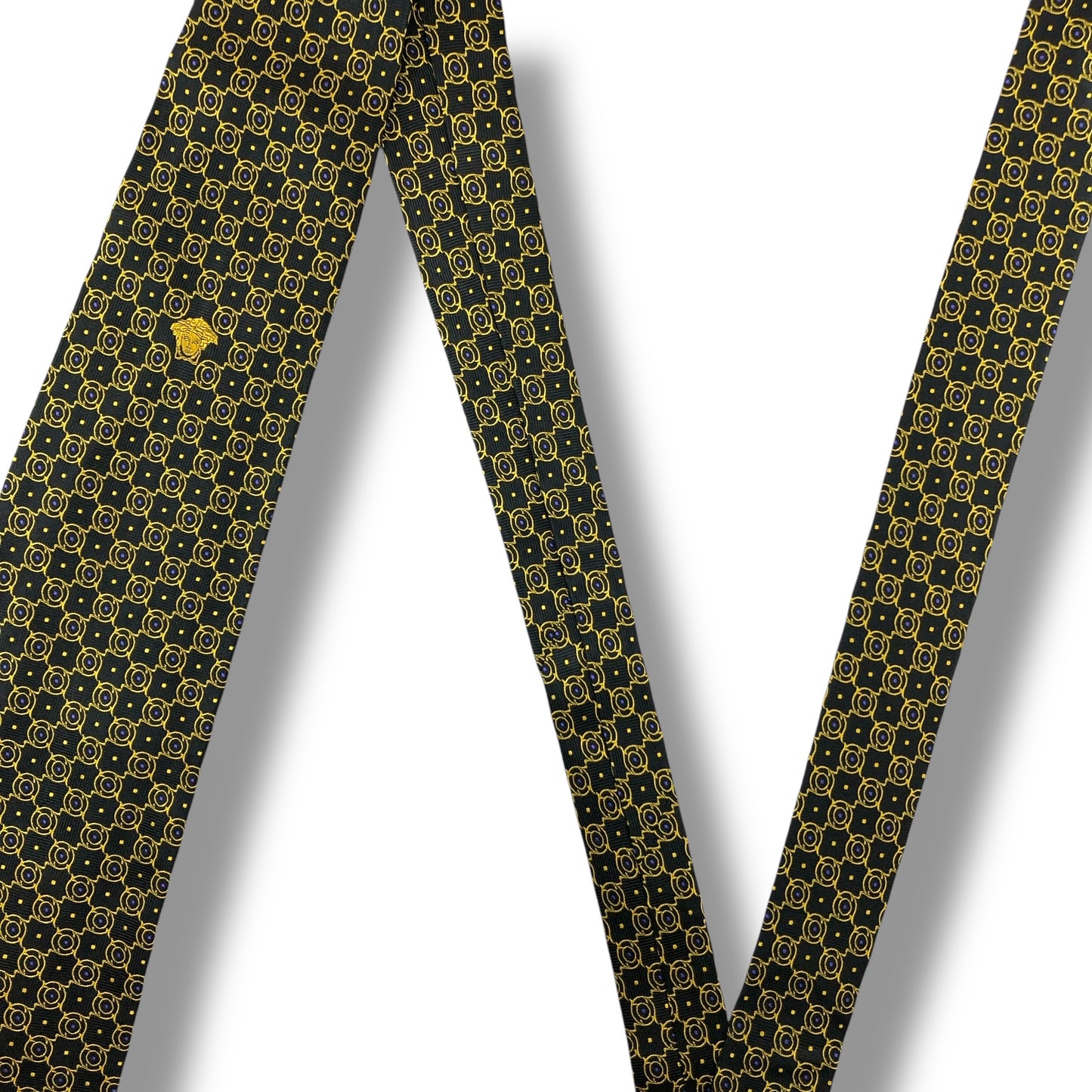 【7040】美品！ヴェルサーチ　ネクタイ　ブラック系　メデューサ