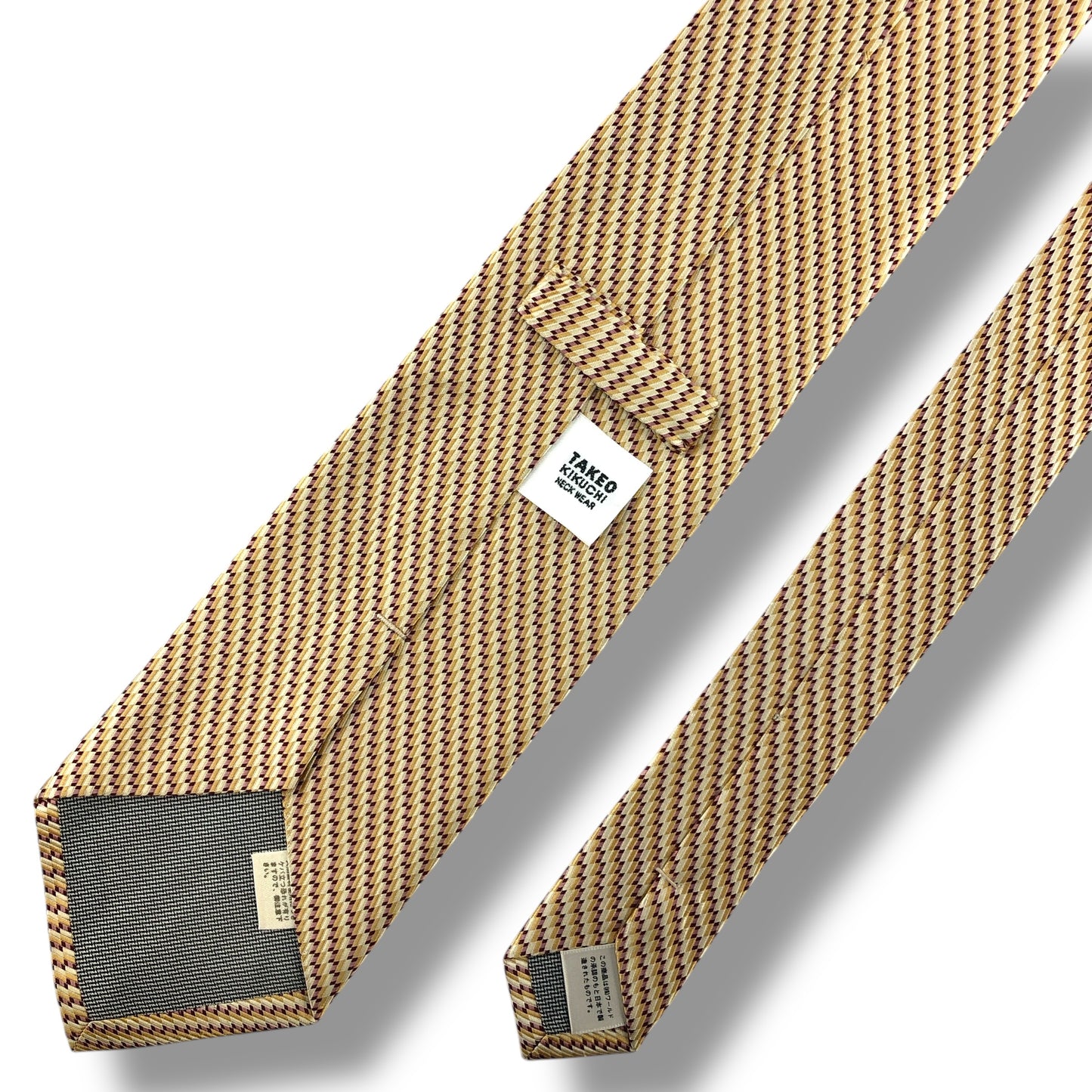 【7041】美品！タケオキクチ　ネクタイ　ゴールド系