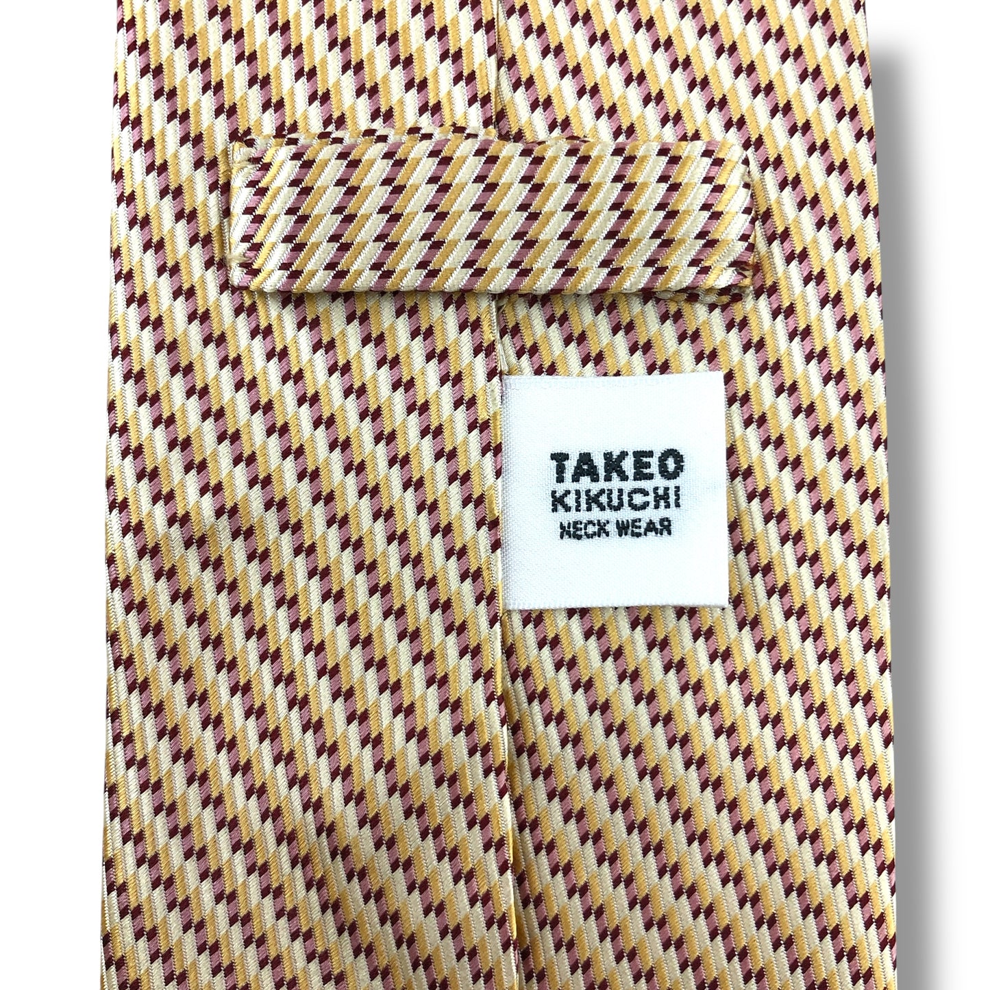 【7041】美品！タケオキクチ　ネクタイ　ゴールド系