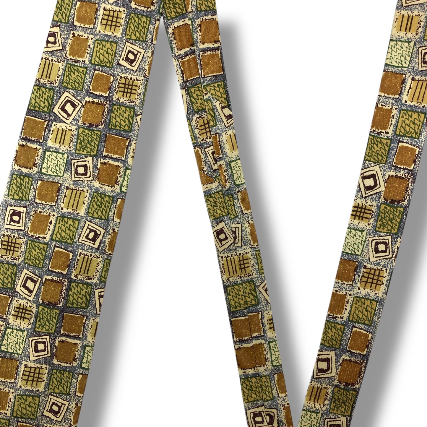 【7046】美品！ニコル　ネクタイ　グリーン系　グリーン×水色系