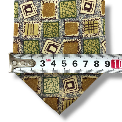 【7046】美品！ニコル　ネクタイ　グリーン系　グリーン×水色系