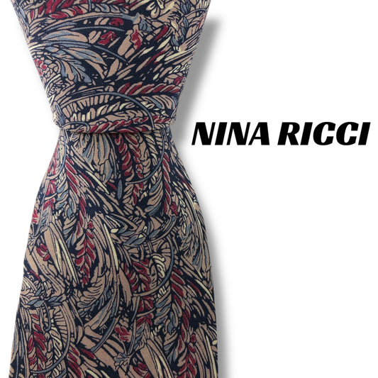 【7062】良品！ニナリッチ　ネクタイ　ピンク系