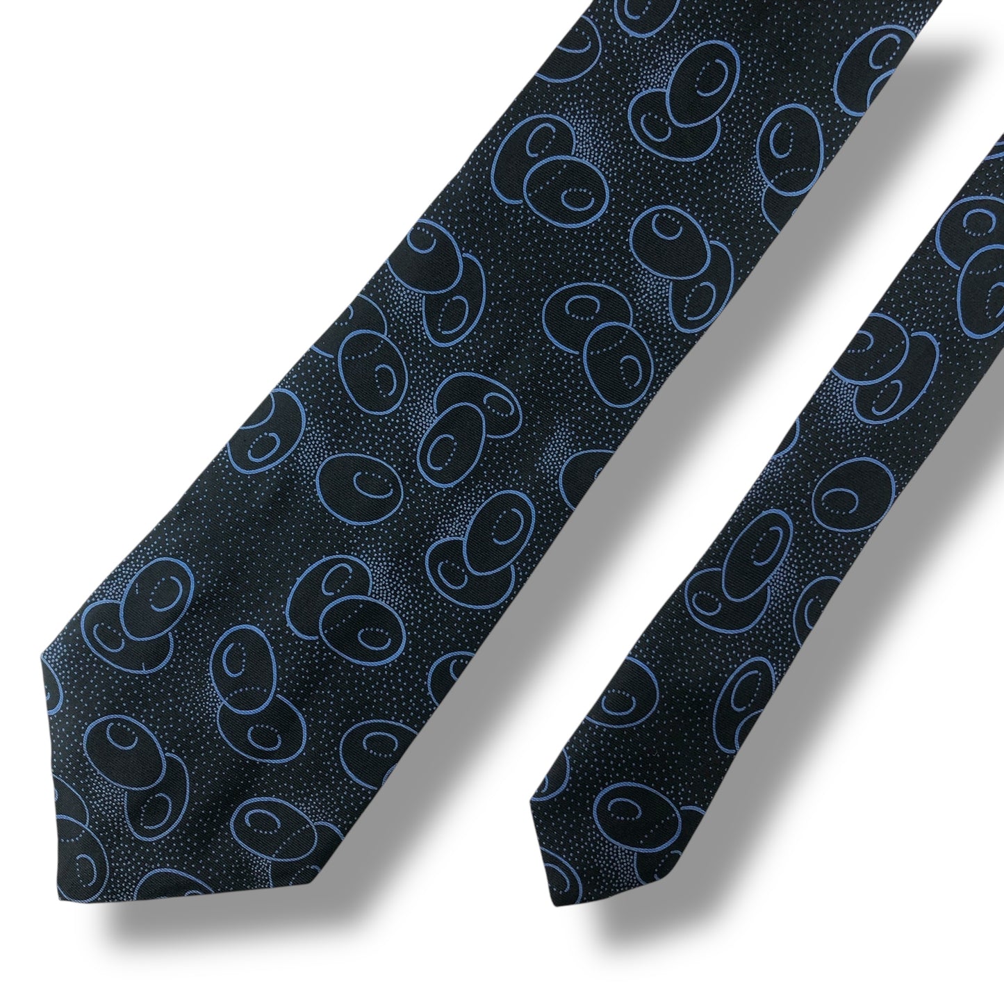 【7066】美品！シャルルジョルダン　ネクタイ　ブルー系