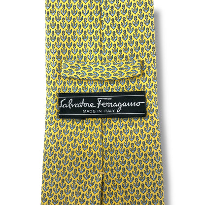 【7072】良品！サルバトーレフェラガモ　ネクタイ　イエロー系