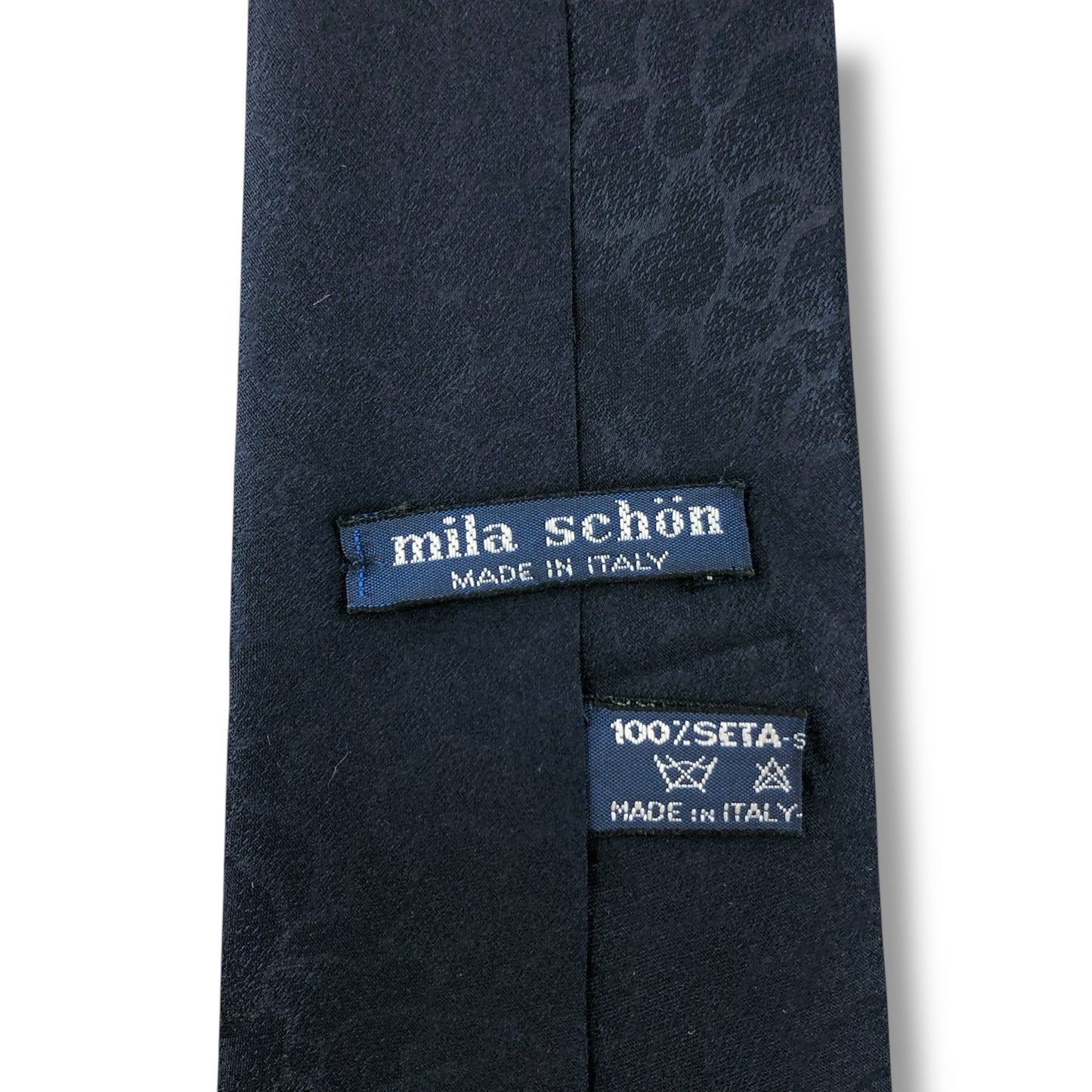 【7084】美品！ラショーン　ネクタイ　ネイビー系