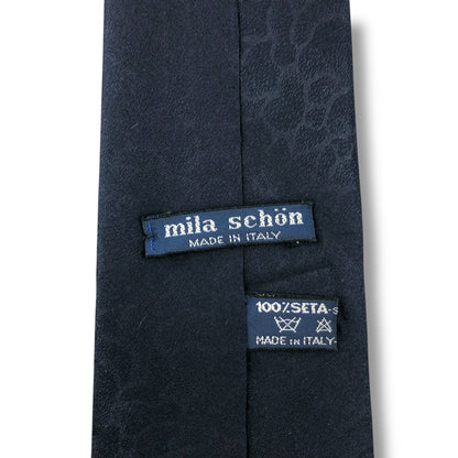 【7084】美品！ラショーン　ネクタイ　ネイビー系