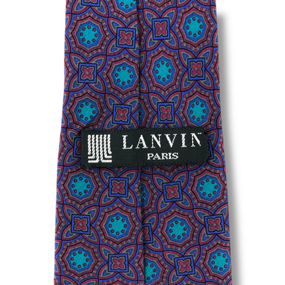 【7087】美品！ランバン　ネクタイ　ブルー系