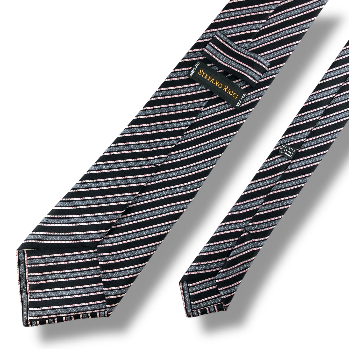 【7096】美品！ステファノリッチ　ネクタイ　ブラック系