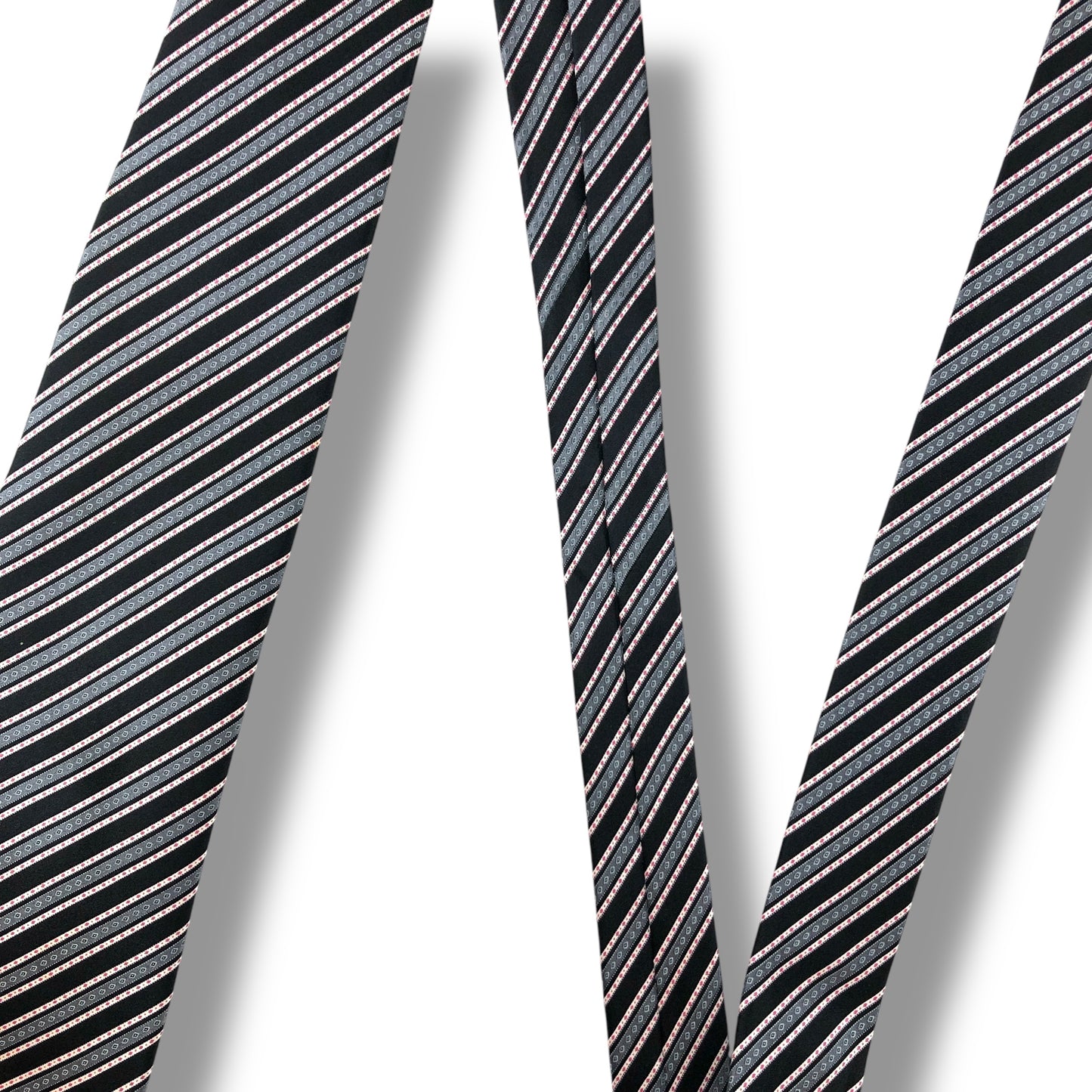 【7096】美品！ステファノリッチ　ネクタイ　ブラック系