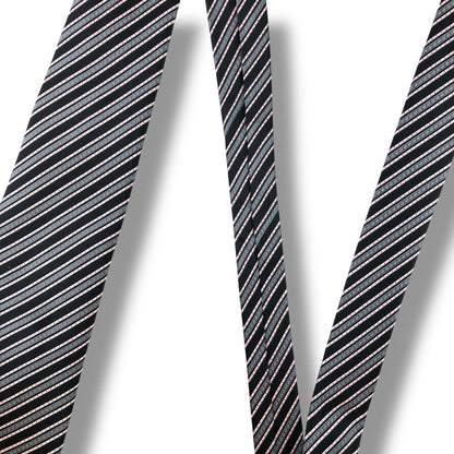 【7096】美品！ステファノリッチ　ネクタイ　ブラック系