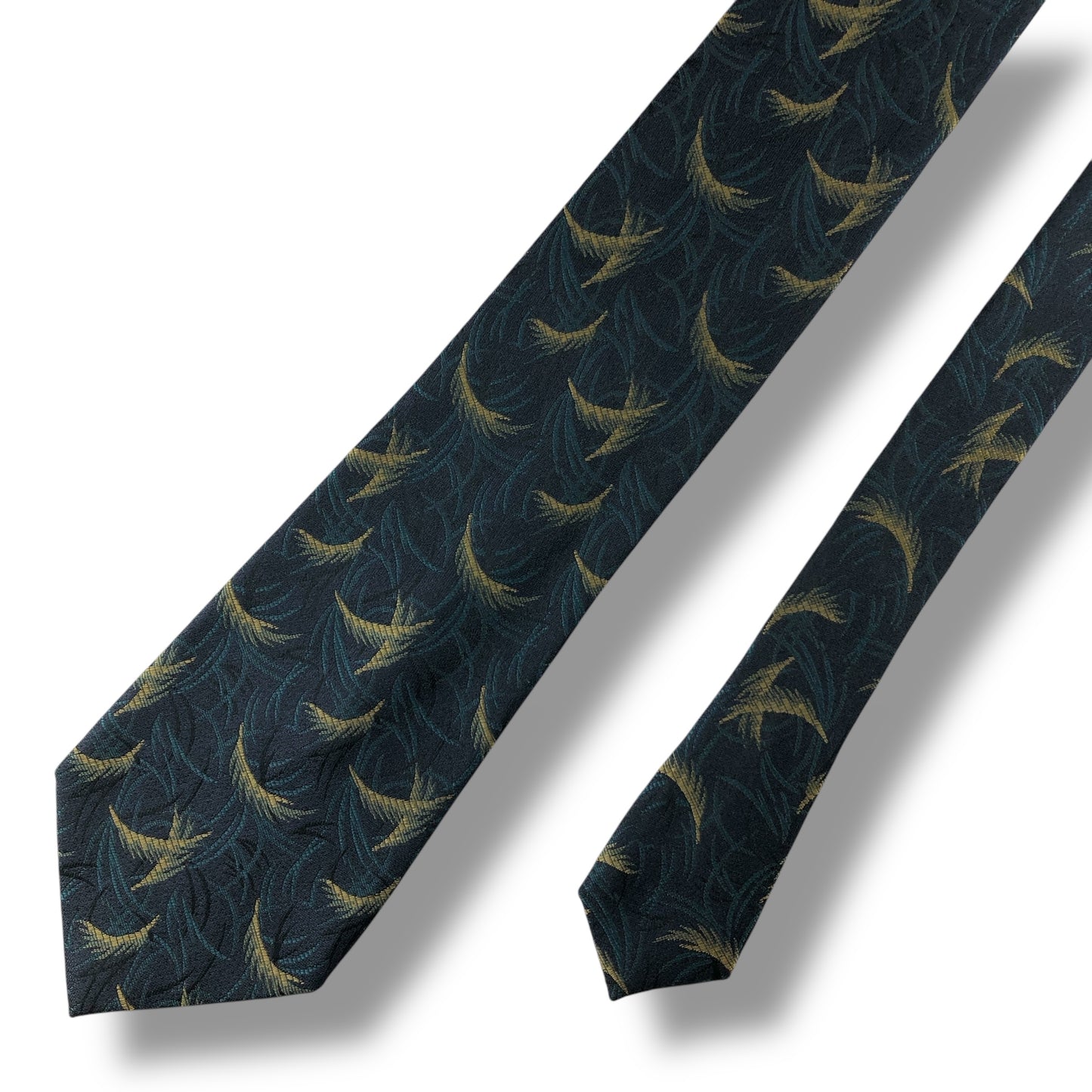 【7100】美品！ピエールカルダン　ネクタイ　ネイビー系