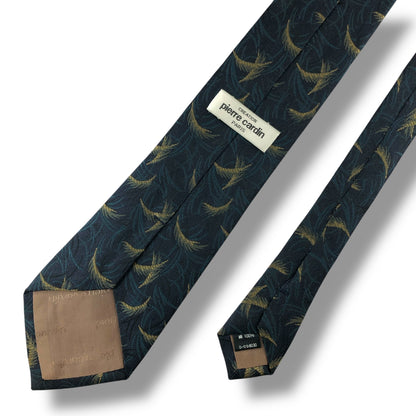 【7100】美品！ピエールカルダン　ネクタイ　ネイビー系