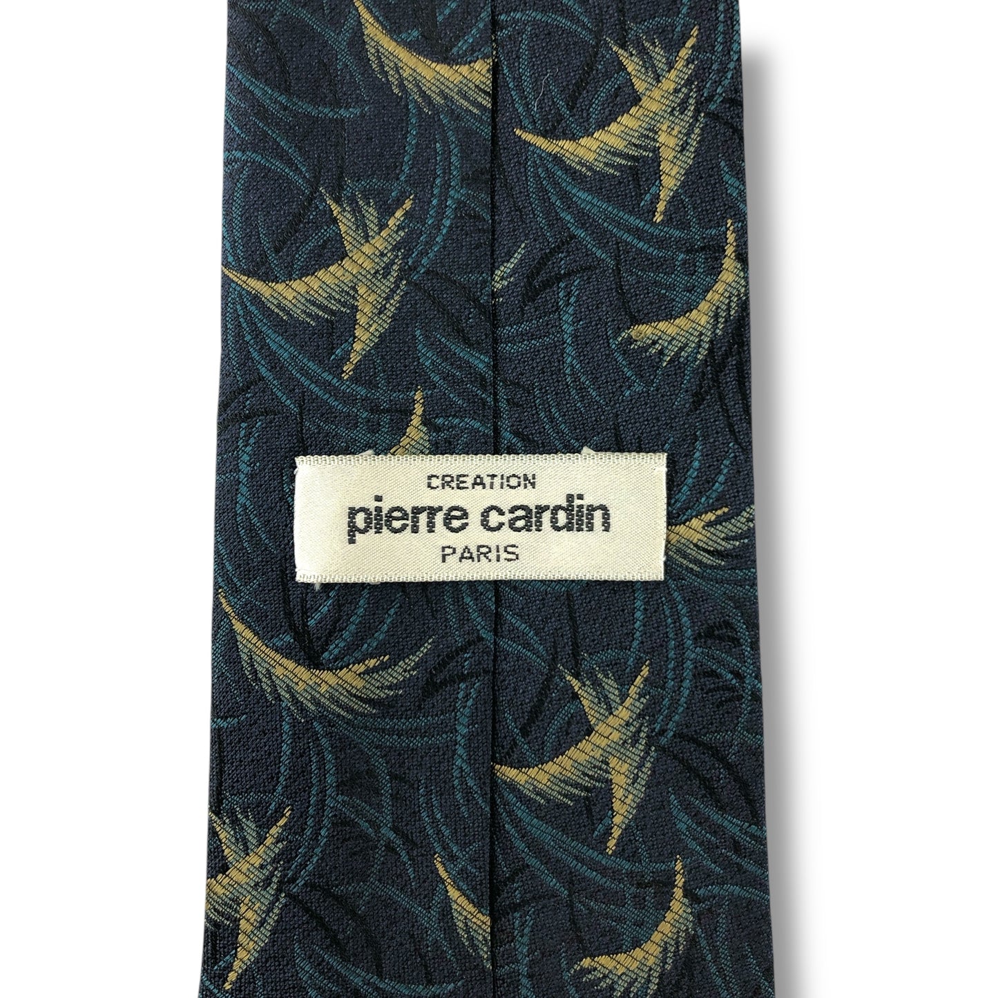 【7100】美品！ピエールカルダン　ネクタイ　ネイビー系